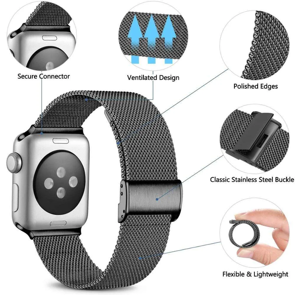 Milanese Stainless Steel Watch Band