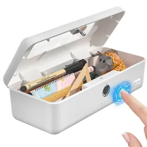 Mini Fingerprint Storage Box Safe Secret Money Hidden Cash Box for Students and Adults