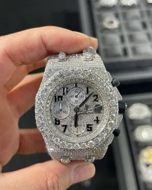 MOISSANITE AP WATCH | AUDEMARS PIGUET ROYALOAK BUSTDOWN W 257