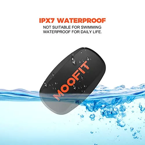 moofit ANT  Heart Rate Monitor with Chest Strap Bluetooth HR Sensor IPX7 Waterproof Compatible with Zwift, Rouvy, TRX, EliteHRV, Peloton, Strava for iOS, Android (MooFit app Unavailable)