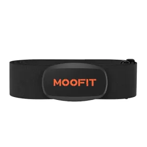 moofit ANT  Heart Rate Monitor with Chest Strap Bluetooth HR Sensor IPX7 Waterproof Compatible with Zwift, Rouvy, TRX, EliteHRV, Peloton, Strava for iOS, Android (MooFit app Unavailable)