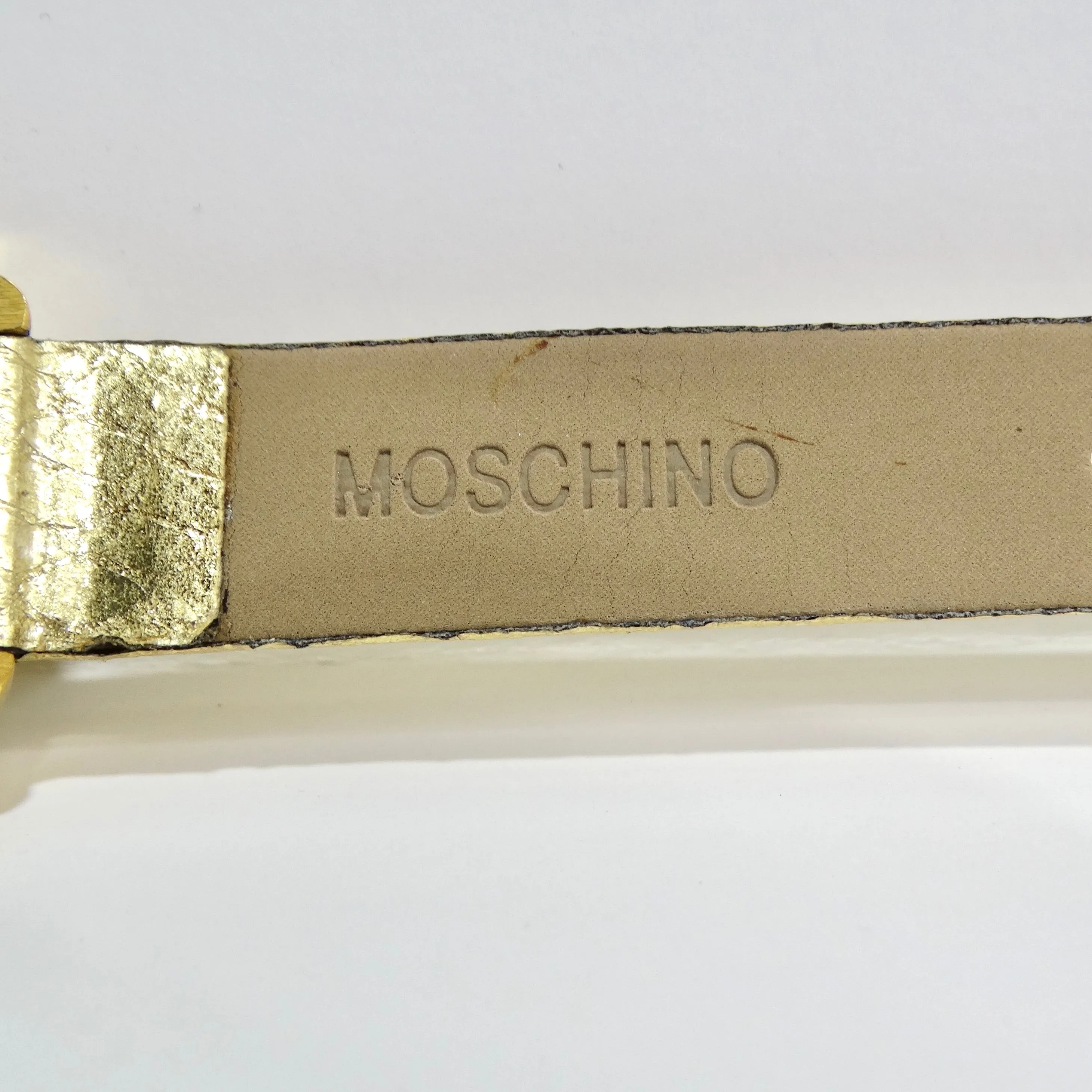 Moschino 1980s Gold Tone Watch