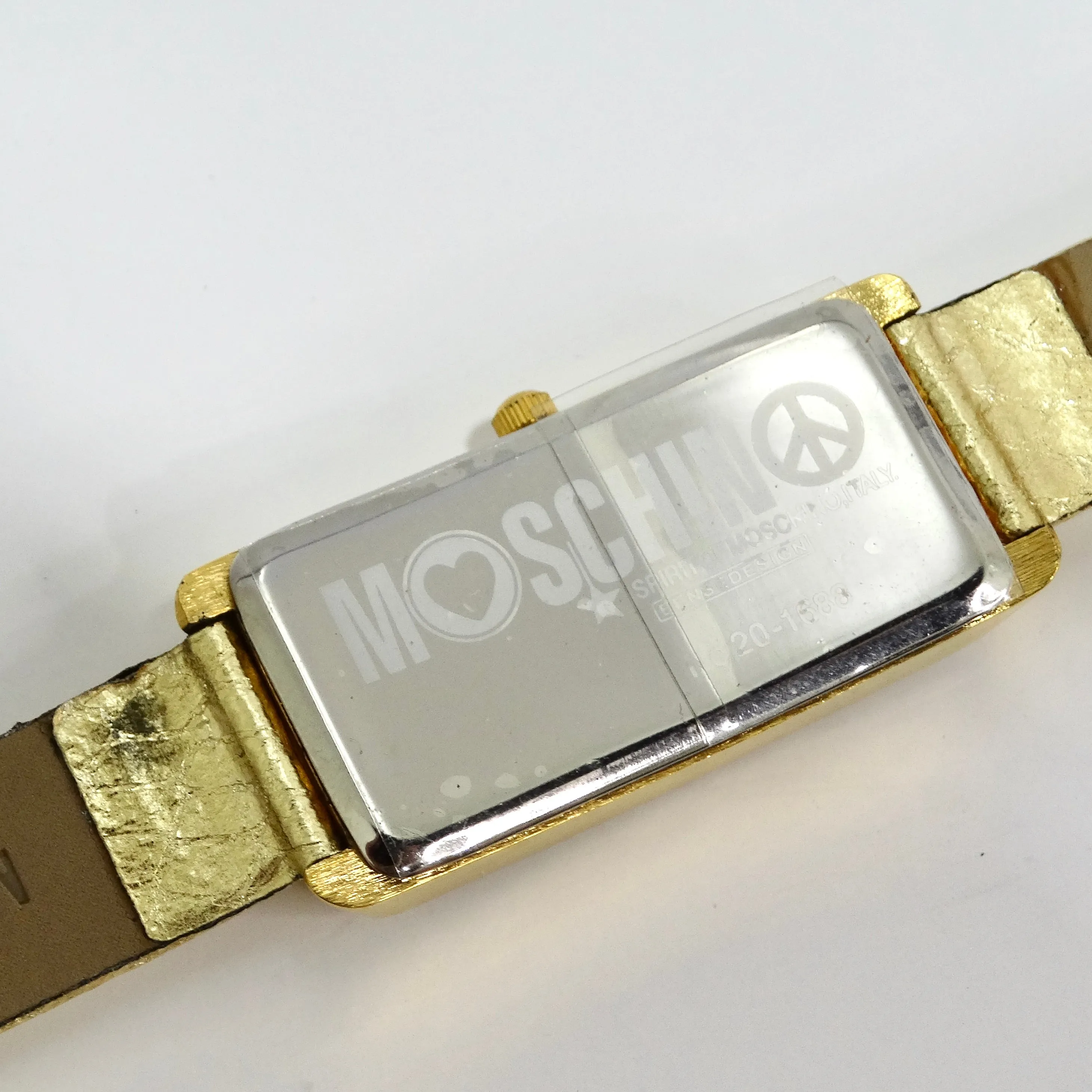 Moschino 1980s Gold Tone Watch