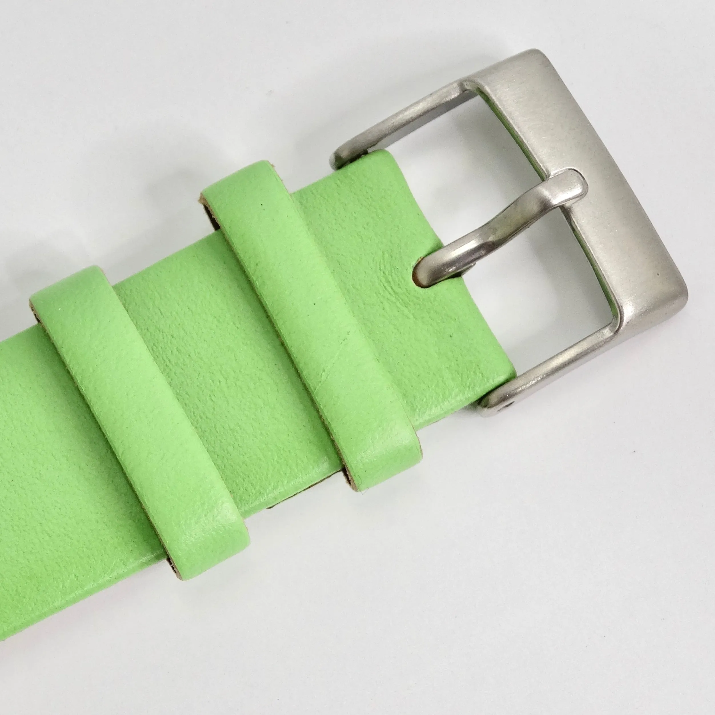 Moschino 1980s Green Leather Watch