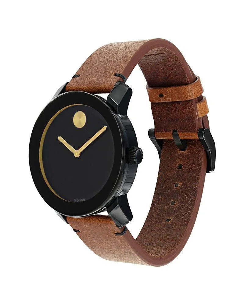 Movado Bold Black Museum Dial Men's Watch 3600305