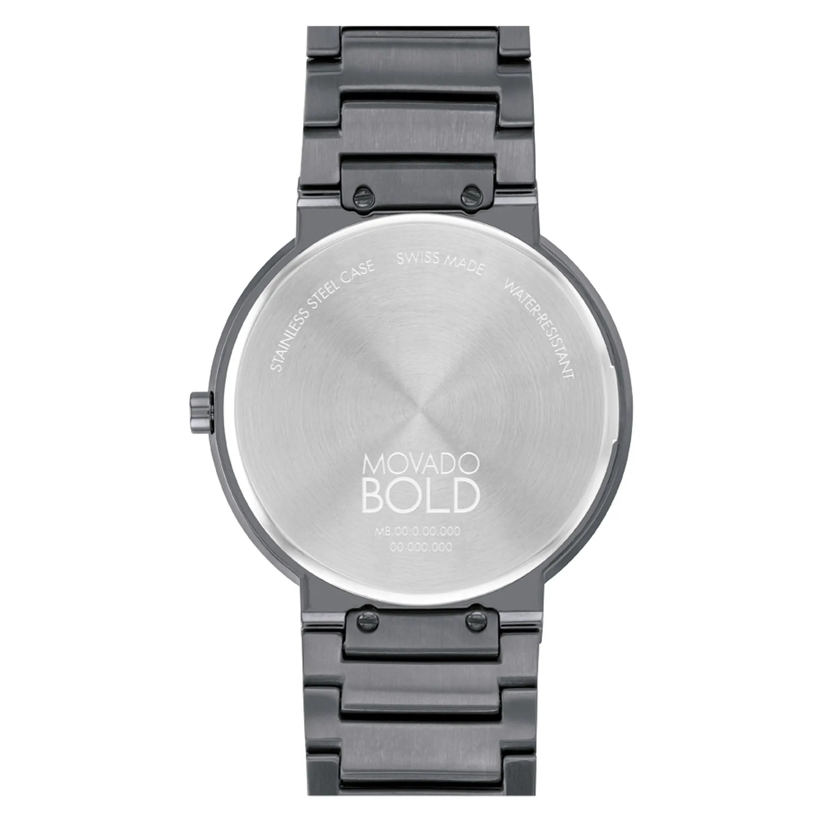 Movado Bold Horizon Grey Tone Blue Dial Watch