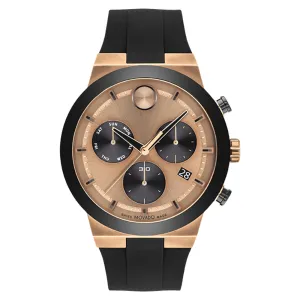 Movado Bold Men's Watch Rose Gold Tone Case Quartz