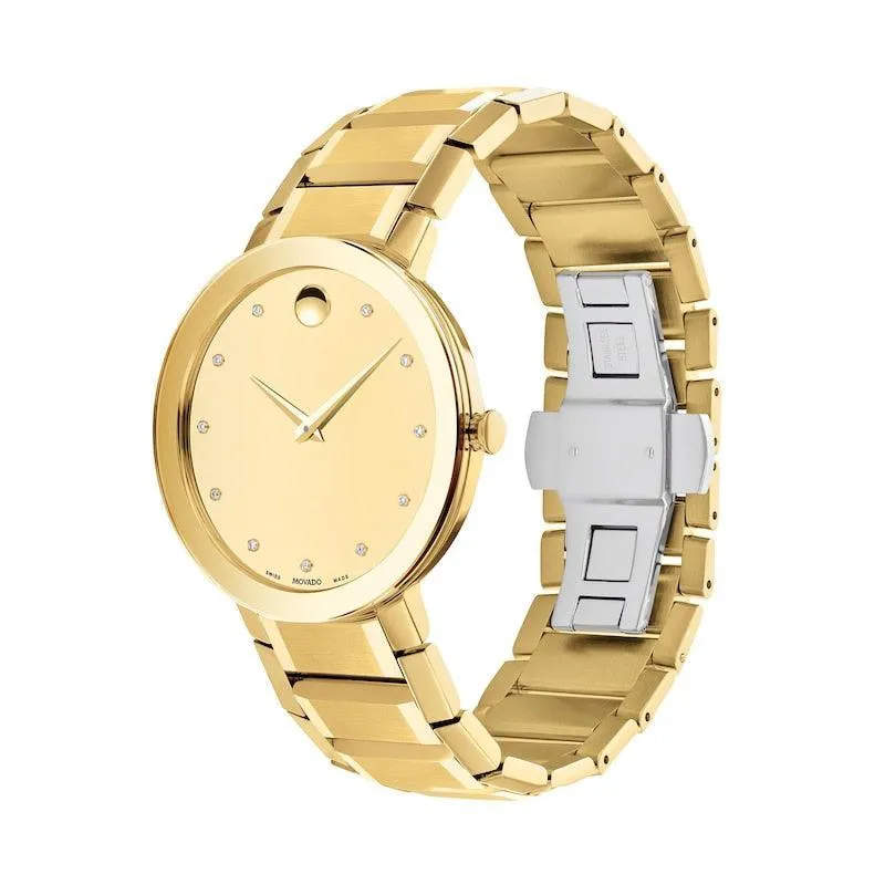 Movado Sapphire Quartz Men's Watch 0607588