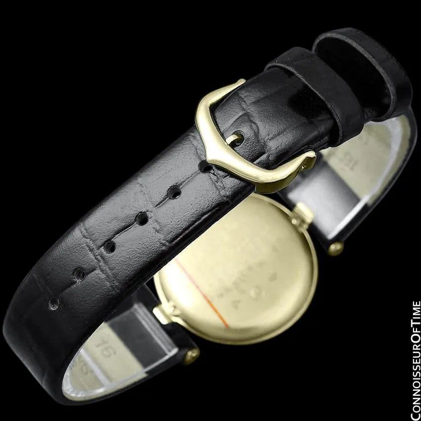 Must De Cartier Vendome Ladies Vermeil Watch - 18K Gold Over Sterling Silver