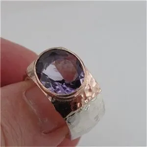 Natural Amethyst Ring – "Rocks" Collection