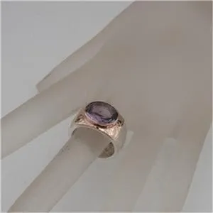 Natural Amethyst Ring – "Rocks" Collection