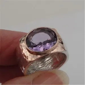 Natural Amethyst Ring – "Rocks" Collection
