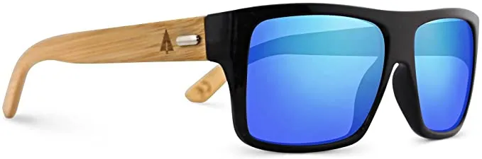 New TREEHUT Wooden Bamboo Sunglasses Temples Classic Aviator Retro Square Wood Sunglasses