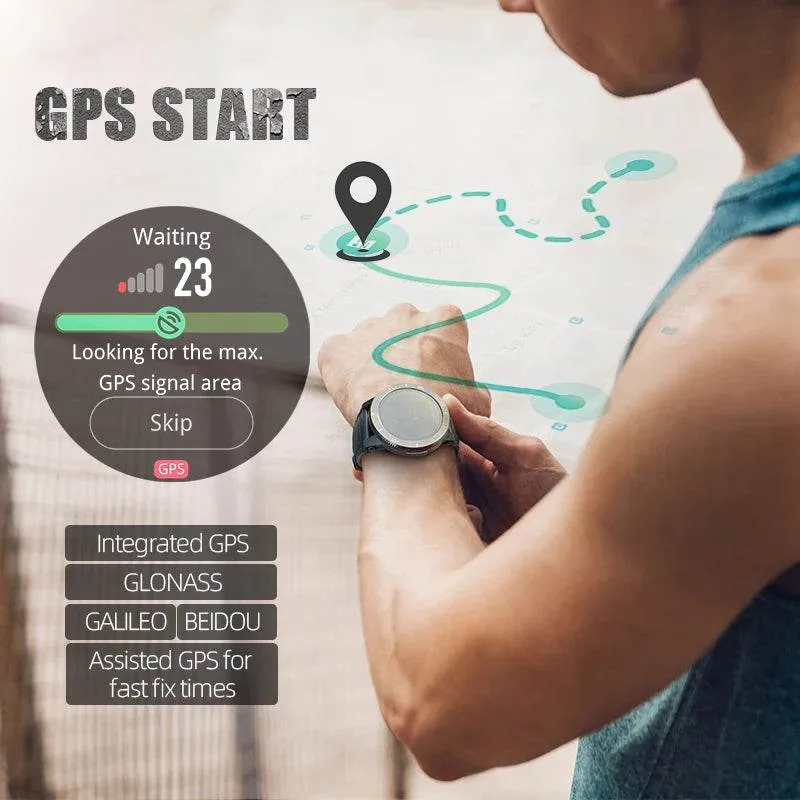 NORTH EDGE 2022 New Sports Smart Watch GPS GLONASS GALILEO Heart Rate SpO2 VO2max Stress 120  Sports Mode 18days Standby Compass