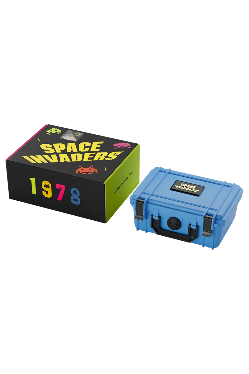 Nubeo Magellan Chronograph Space Invaders Limited Edition Cosmic Cobalt Men's Watch NB-6024-SI-0A
