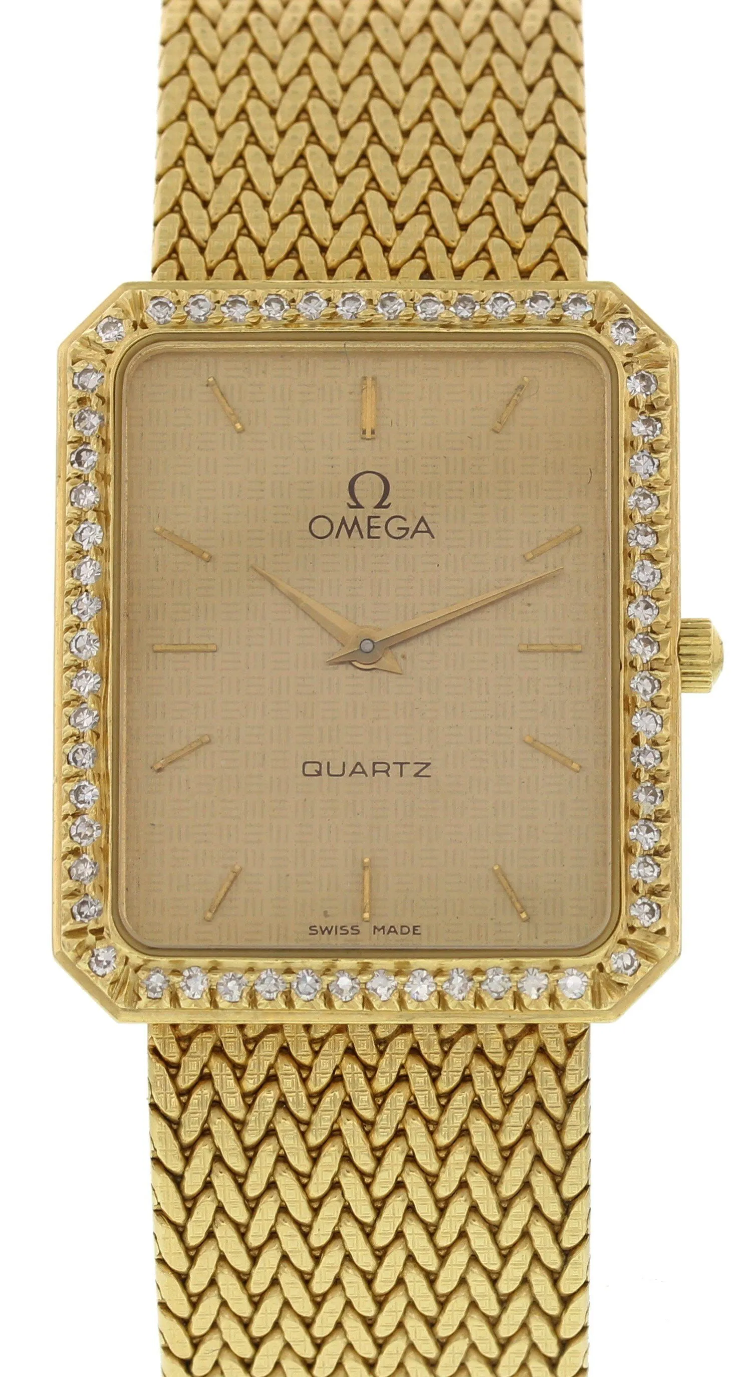 Omega 14K Yellow Gold & Diamonds