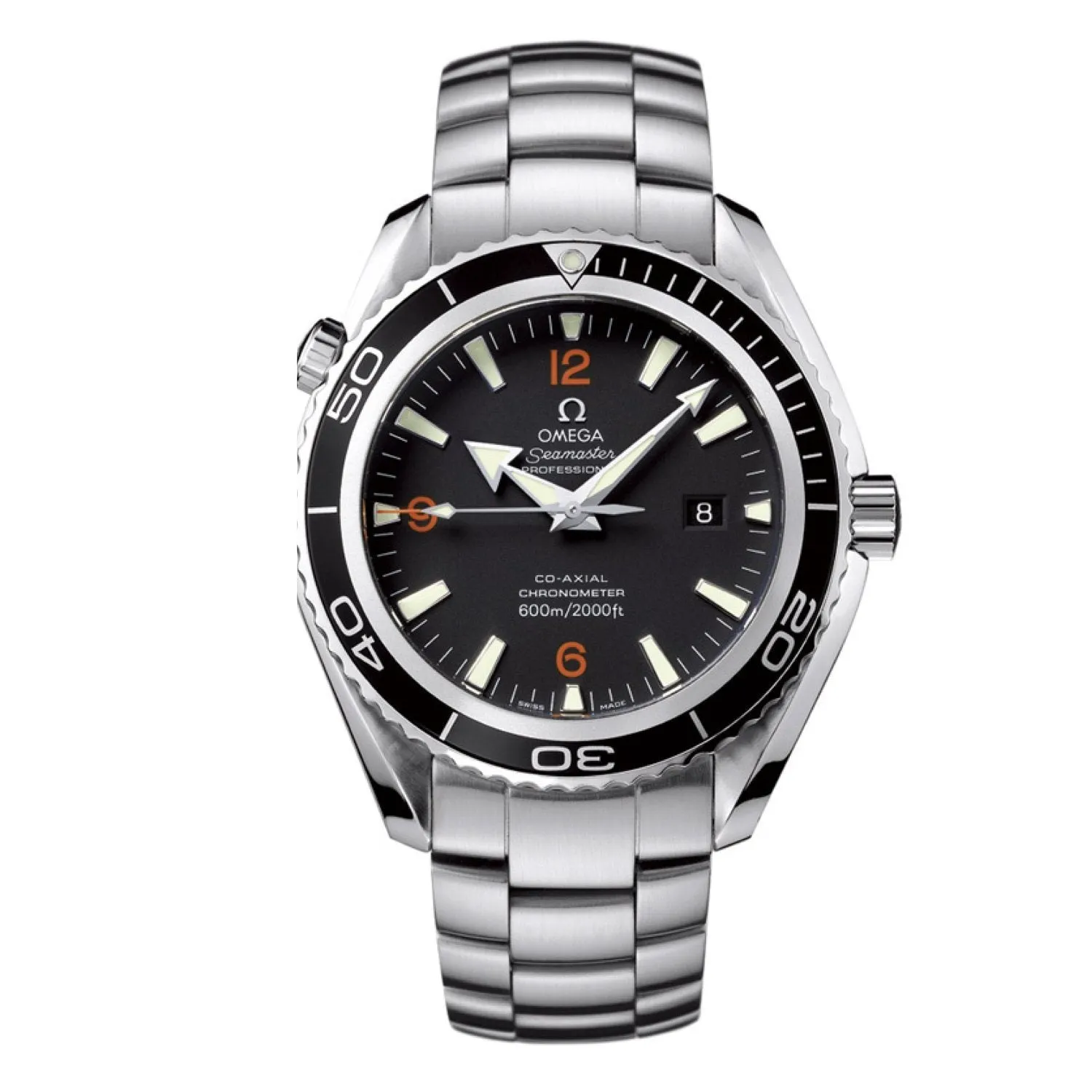 Omega 22mm Planet Ocean Steel Bracelet