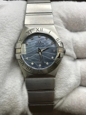 Omega Constellation 123.10.27.60.57.001 Blue Dial Quartz Women's Watch