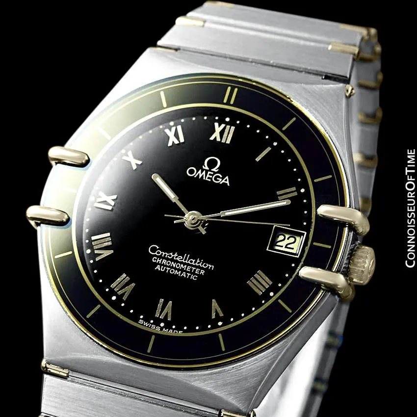 Omega Constellation Mens Large Chronometer Watch, Automatic, Stainless Steel & 18K Gold - The Original Manhattan