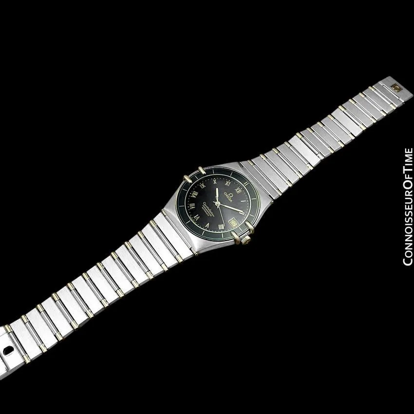 Omega Constellation Mens Large Chronometer Watch, Automatic, Stainless Steel & 18K Gold - The Original Manhattan