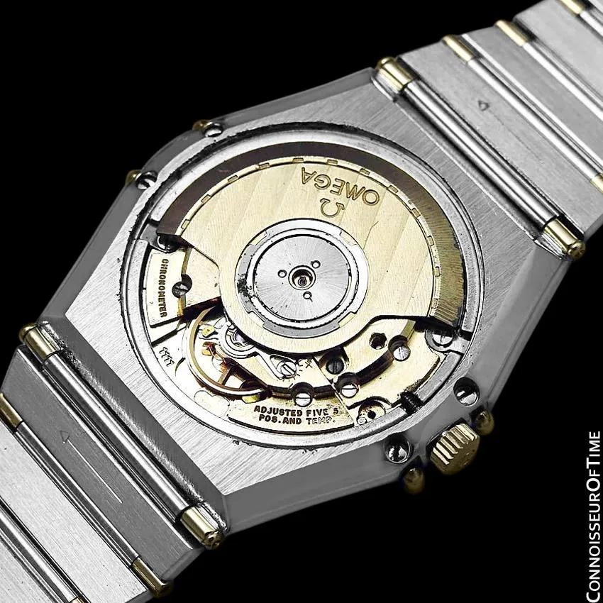 Omega Constellation Mens Large Chronometer Watch, Automatic, Stainless Steel & 18K Gold - The Original Manhattan