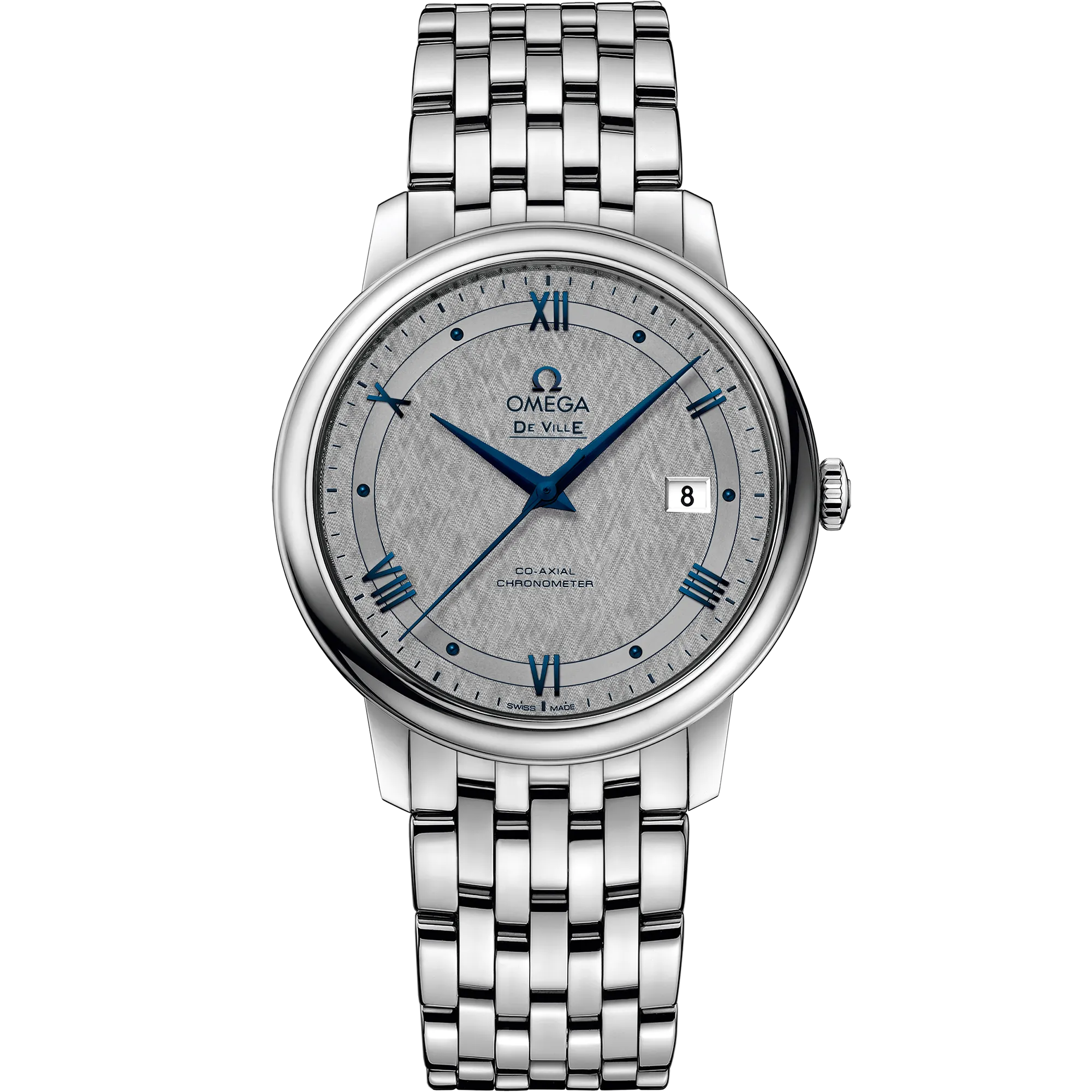 Omega De Ville Prestige 39.5 mm, steel on steel