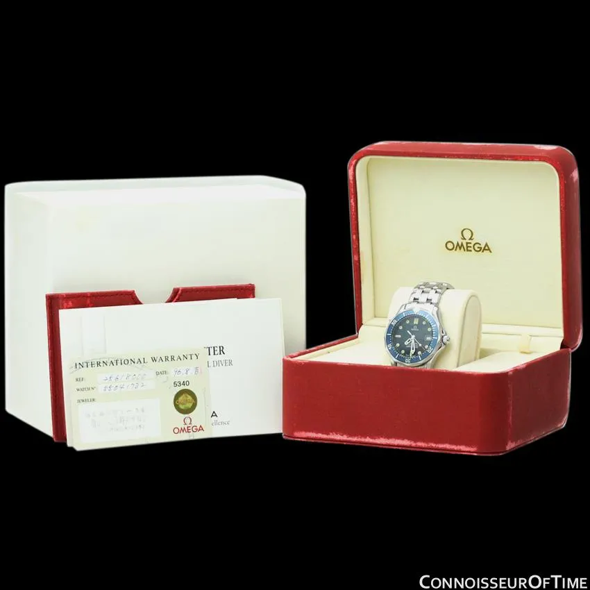 Omega James Bond Seamaster Midsize 300M Professional Diver, Stainless Steel - 2561.80.00 - Boxes and Papers