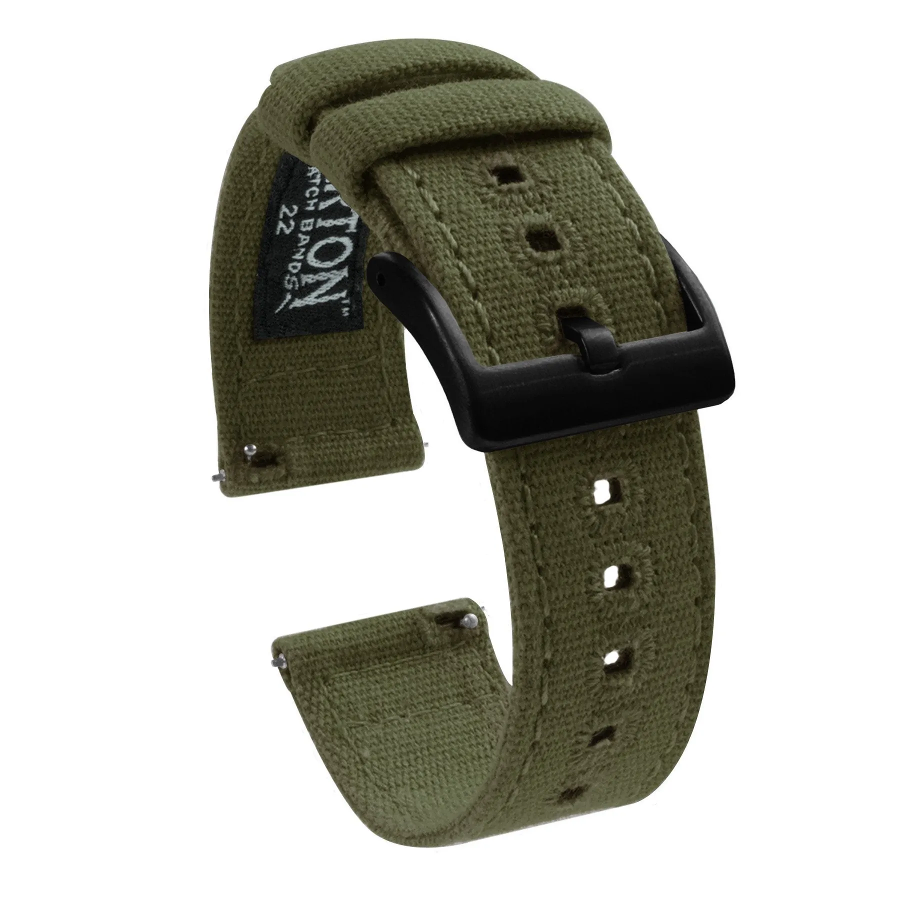 Omega Moonswatch Army Green Canvas Watch Band