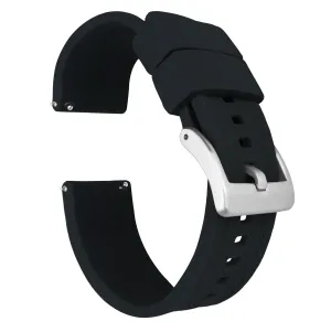 Omega Moonswatch Fkm Rubber Black Watch Band