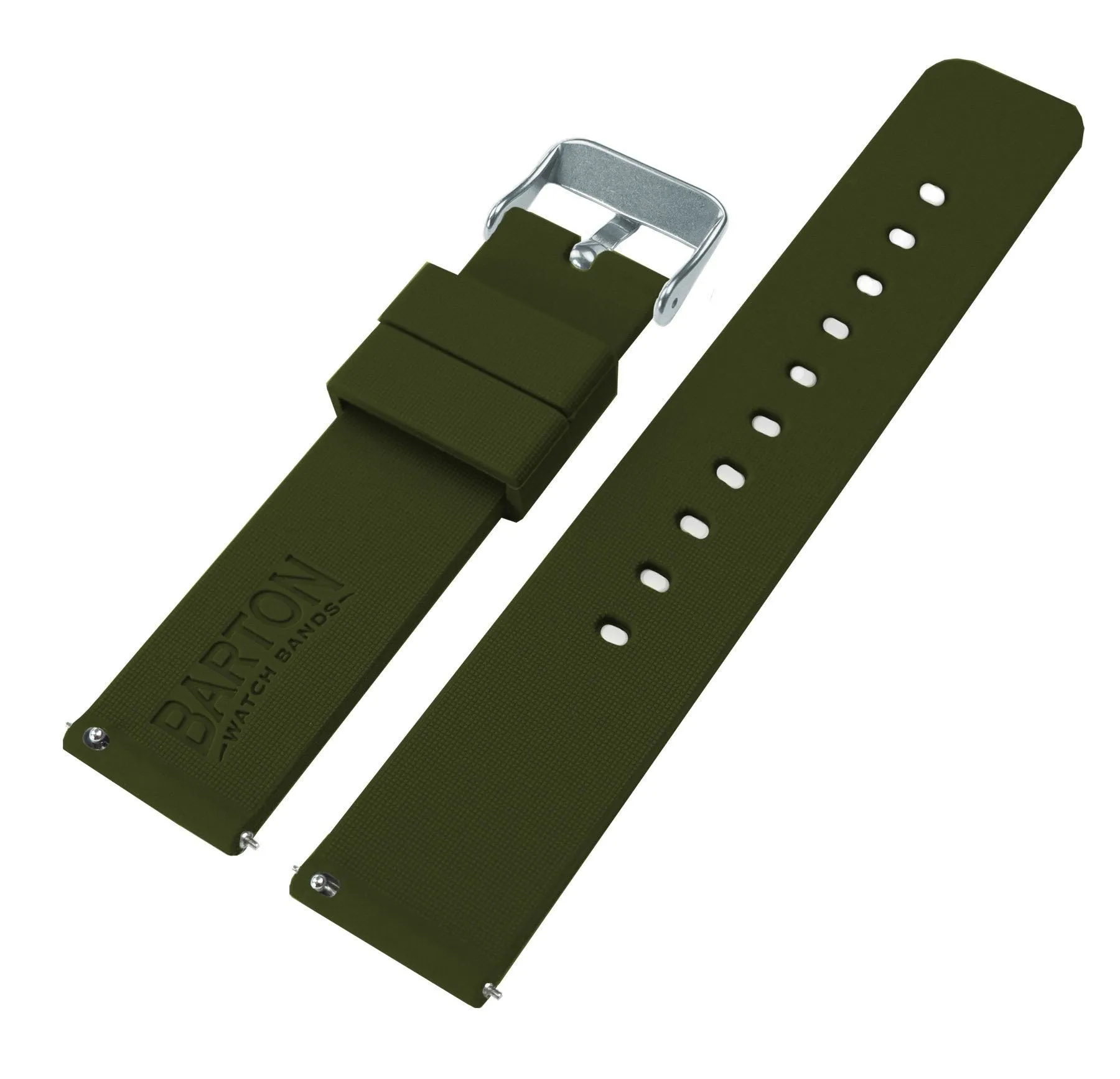 Omega Moonswatch Silicone Army Green Watch Band
