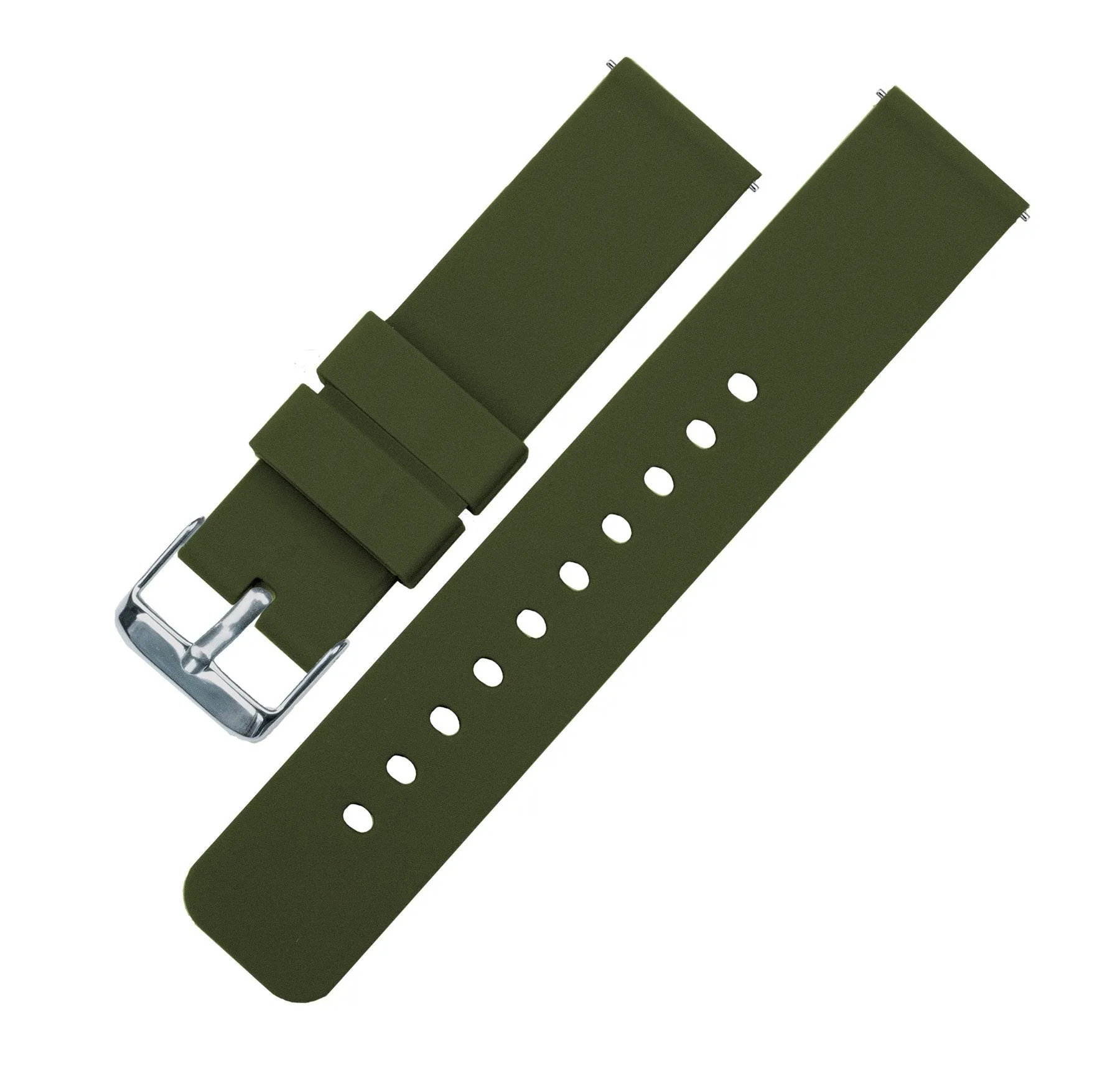 Omega Moonswatch Silicone Army Green Watch Band