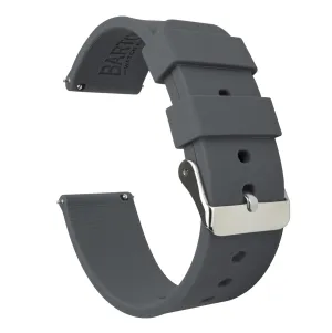 Omega Moonswatch Silicone Smokey Grey Watch Band