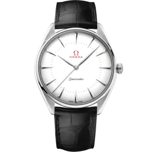 Omega Seamaster Olympic Official Timekeeper 39.5 mm, Canopus Gold™ on leather strap
