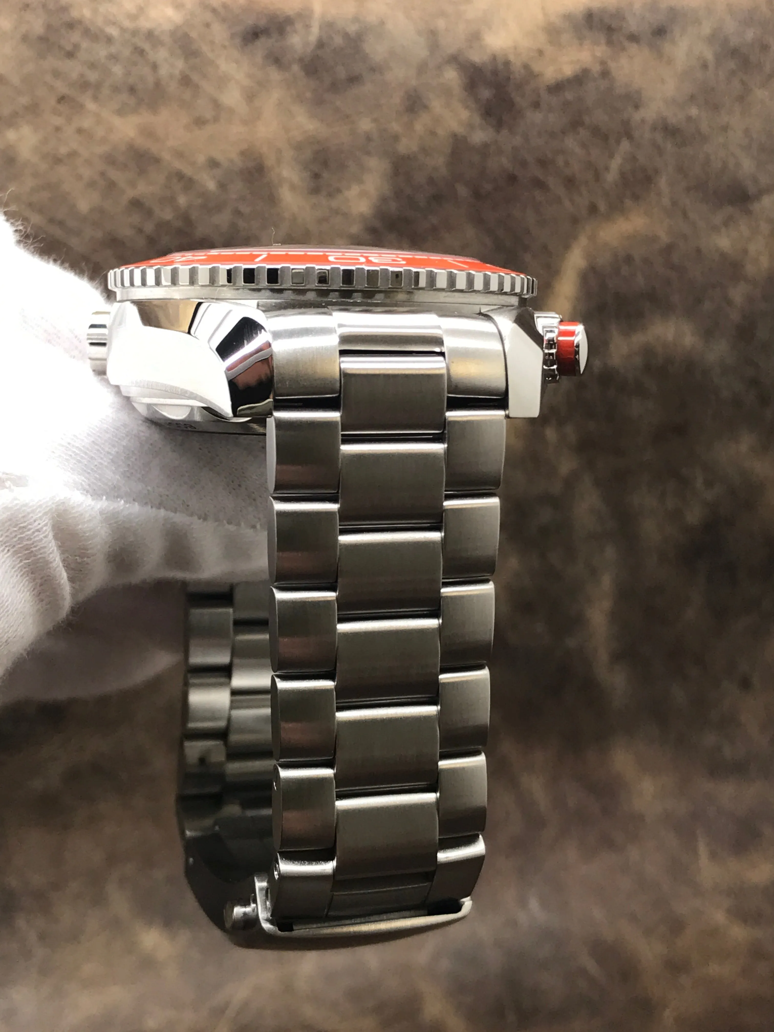 Omega Seamaster Planet Ocean Chronograph Orange Ceramic Bezel 215.30.46.51.99.001 Grey Dial Automatic Men's Watch