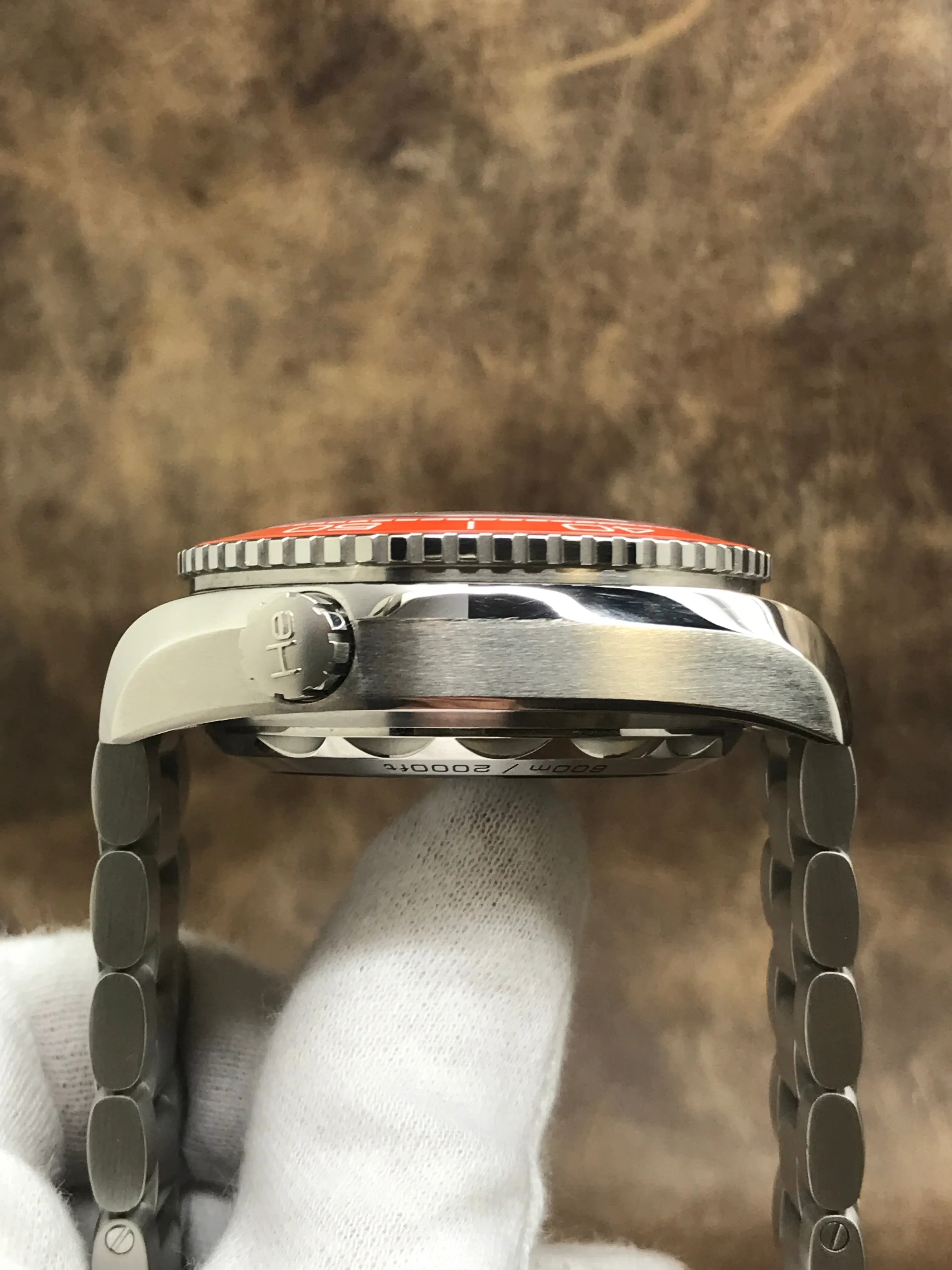 Omega Seamaster Planet Ocean Chronograph Orange Ceramic Bezel 215.30.46.51.99.001 Grey Dial Automatic Men's Watch