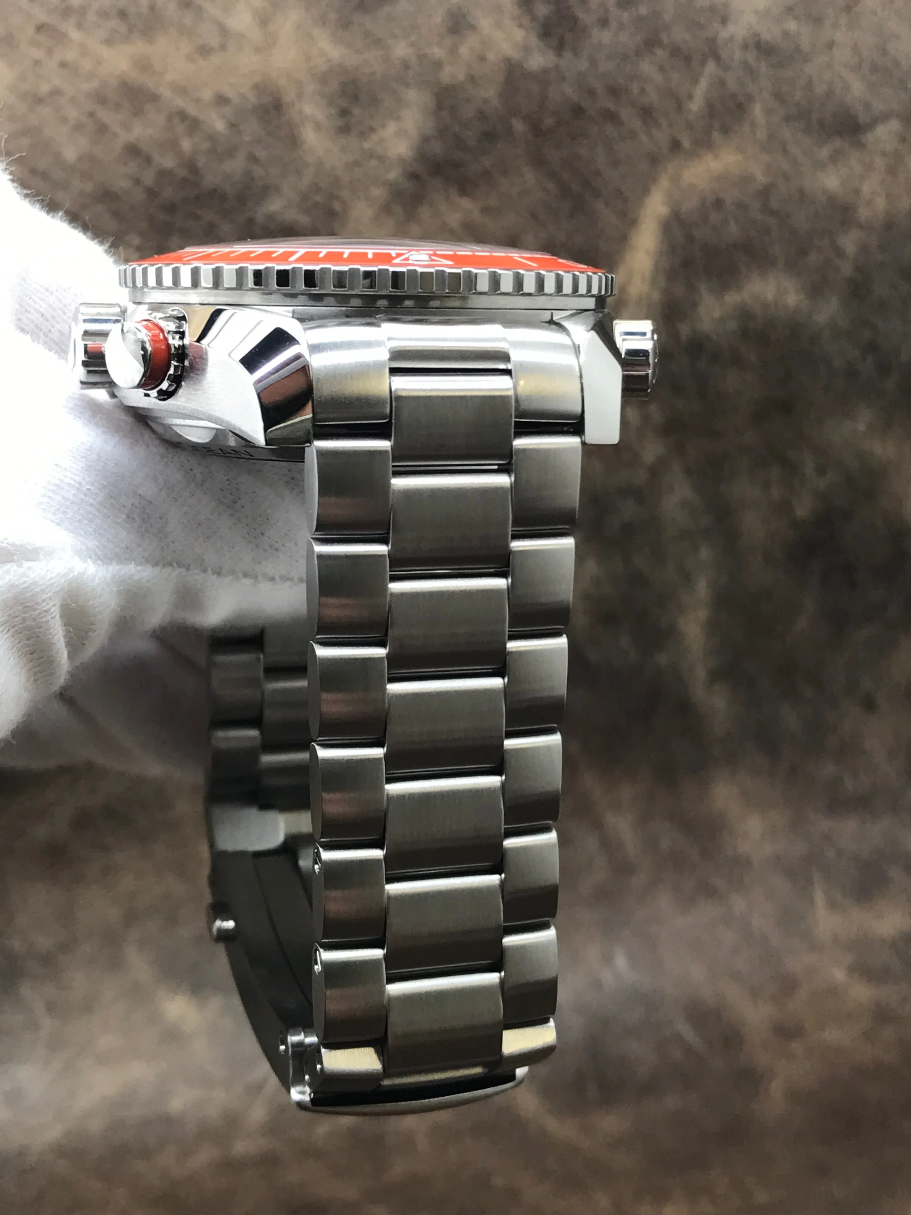 Omega Seamaster Planet Ocean Chronograph Orange Ceramic Bezel 215.30.46.51.99.001 Grey Dial Automatic Men's Watch
