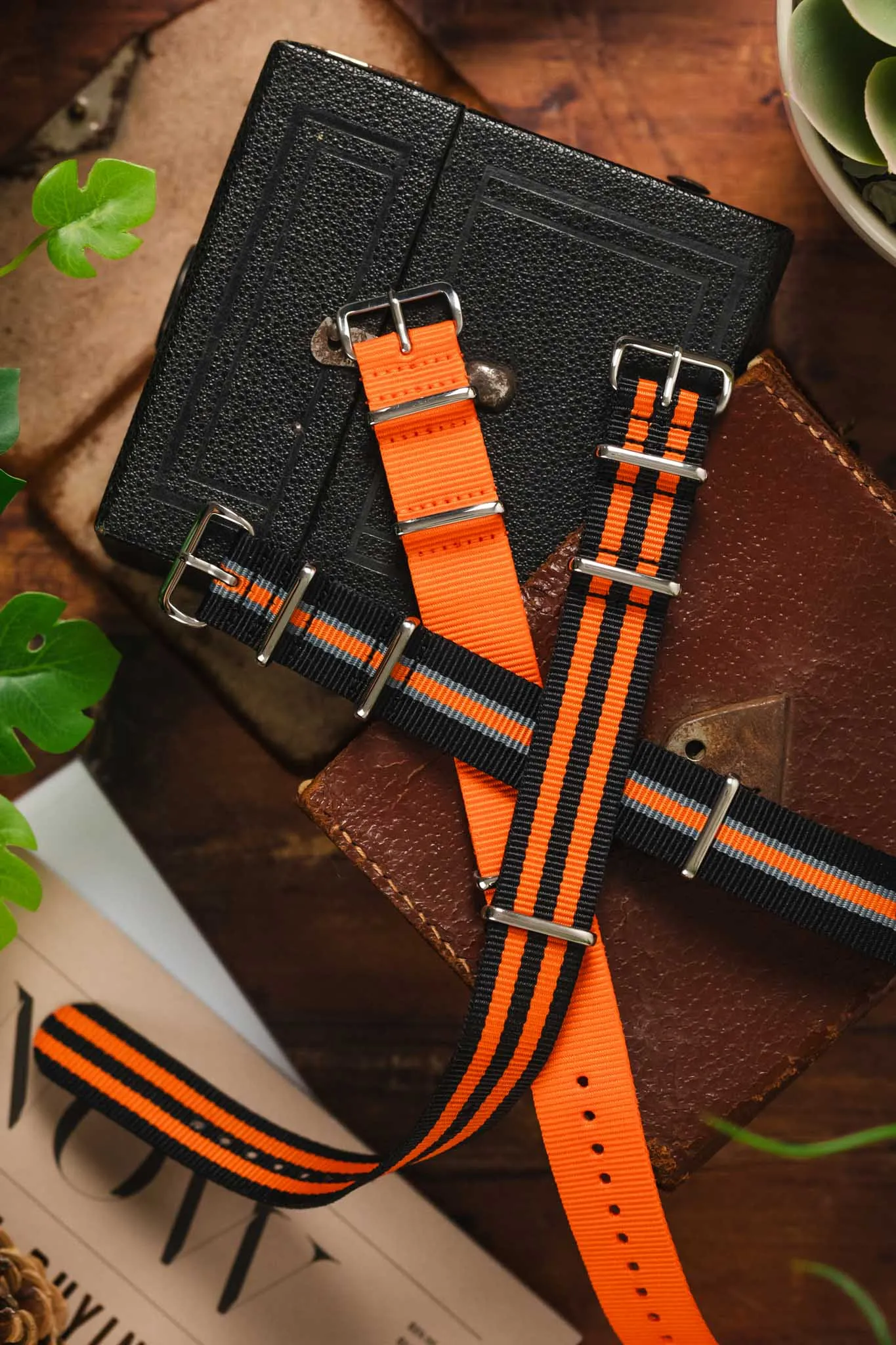 Orange Nylon Watch Strap Bundle