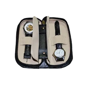 Orbita Verona 2-Unit Watch Case In Leather