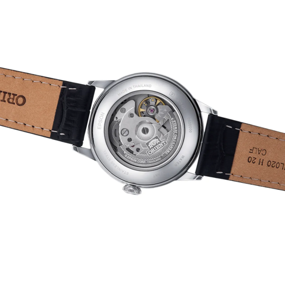 Orient Bambino Classic RA-AC0M03S RA-AC0M03S10B Black Leather White Dial Watch