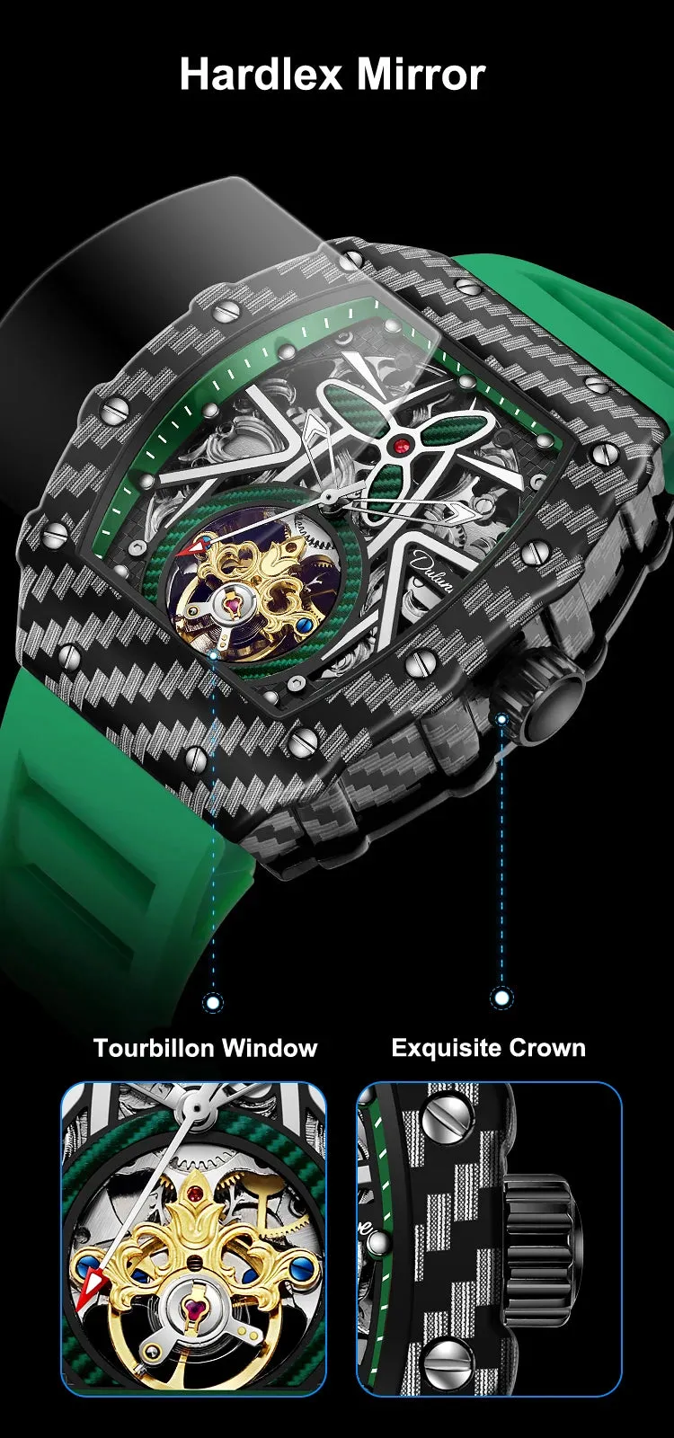 Original Tourbillon Men Sports Wristwatch
