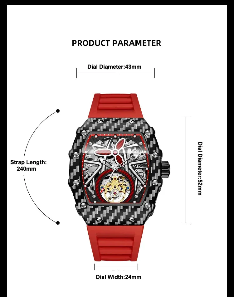 Original Tourbillon Men Sports Wristwatch