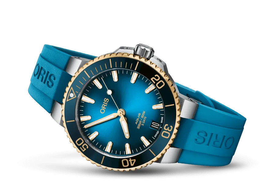 Oris Aquis Date Calibre 400 Bi-Color: Blue