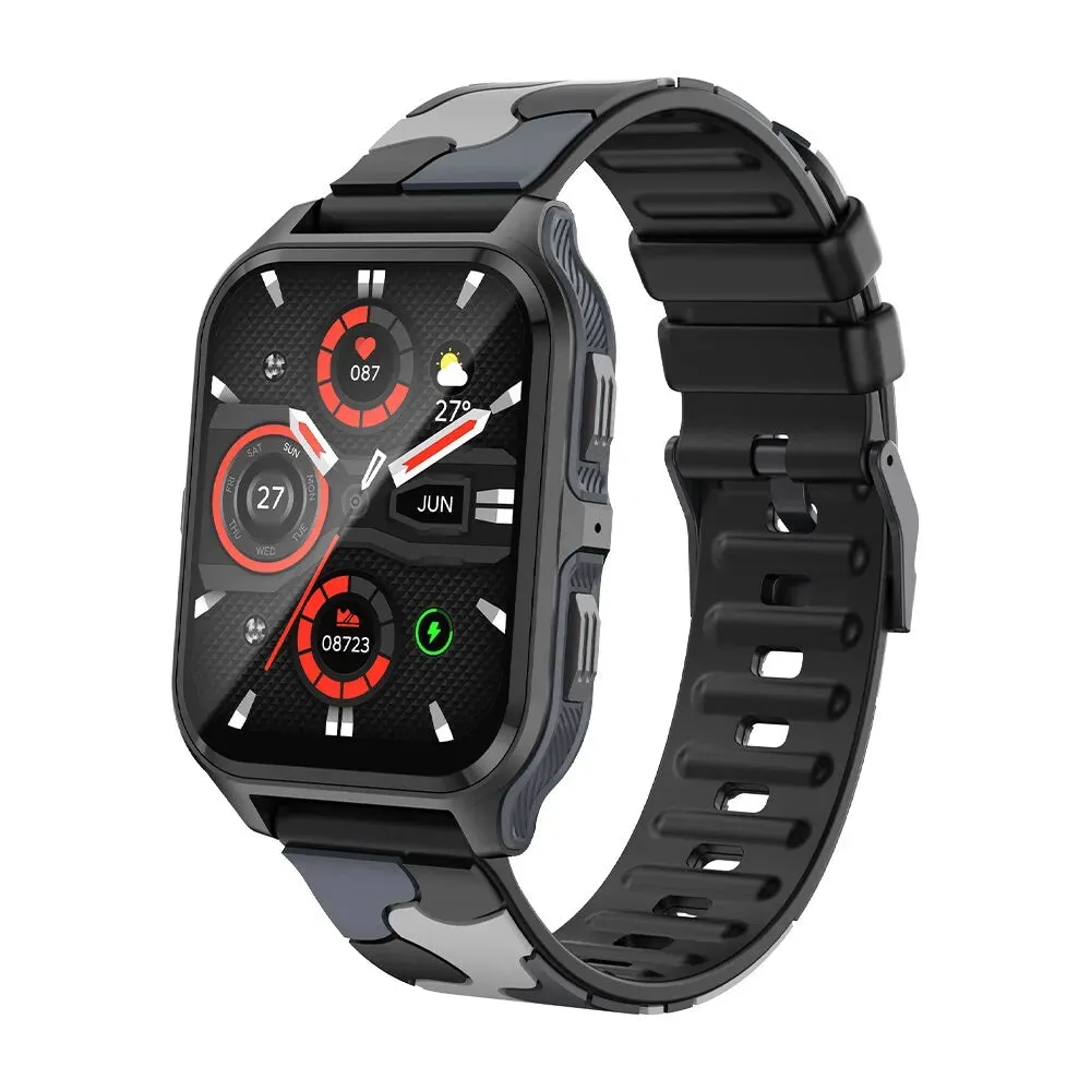 Outdoor Military Men Bluetooth Call IP68 Waterproof Fitness  Smart Watch