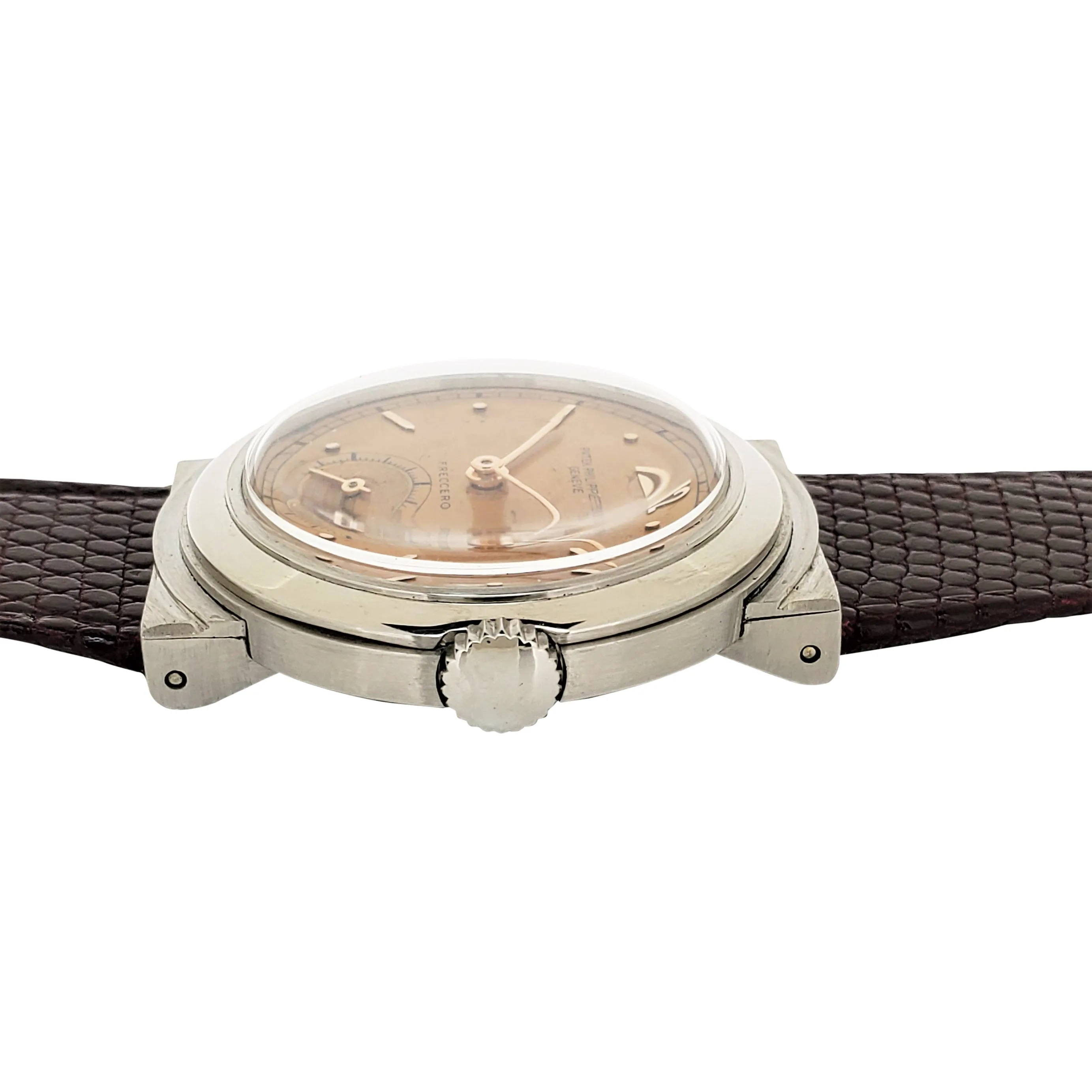 Patek Philippe 544A Vintage Stainless Steel Calatrava Watch Hooded Lugs, Circa 1940