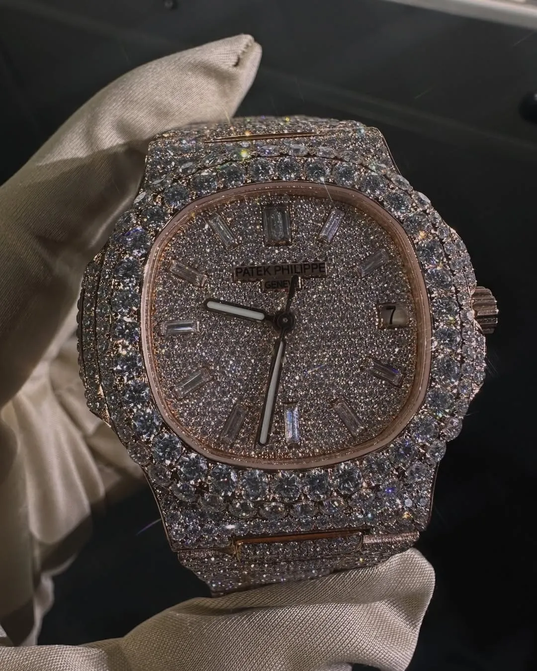 Patek Philippe Moissanite Diamond Watch W 208