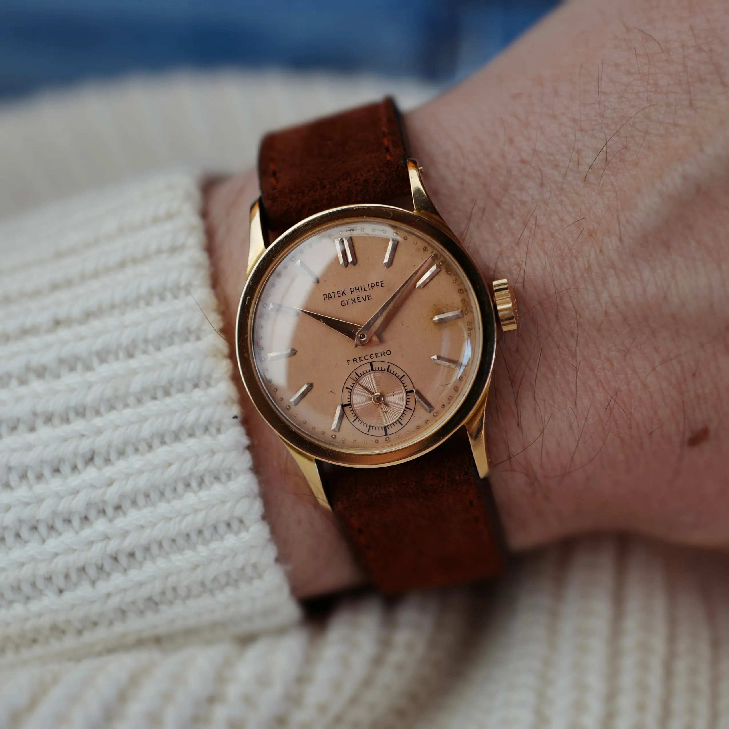 Patek Philippe Rose Gold Calatrava Ref. 1594 retailed by Freccero