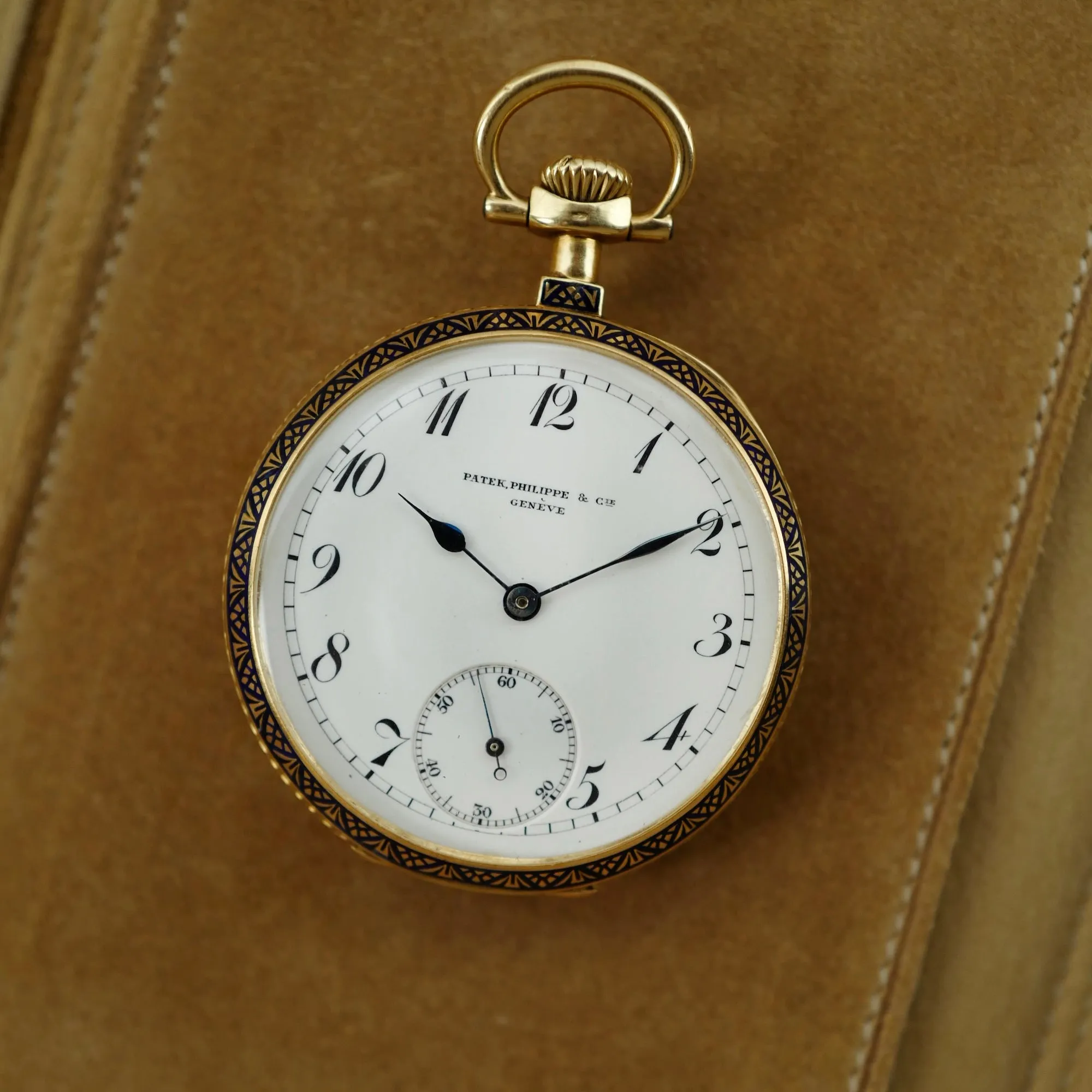 Patek Philippe Yellow Gold and Enamel Pocket Watch, Circa 1904