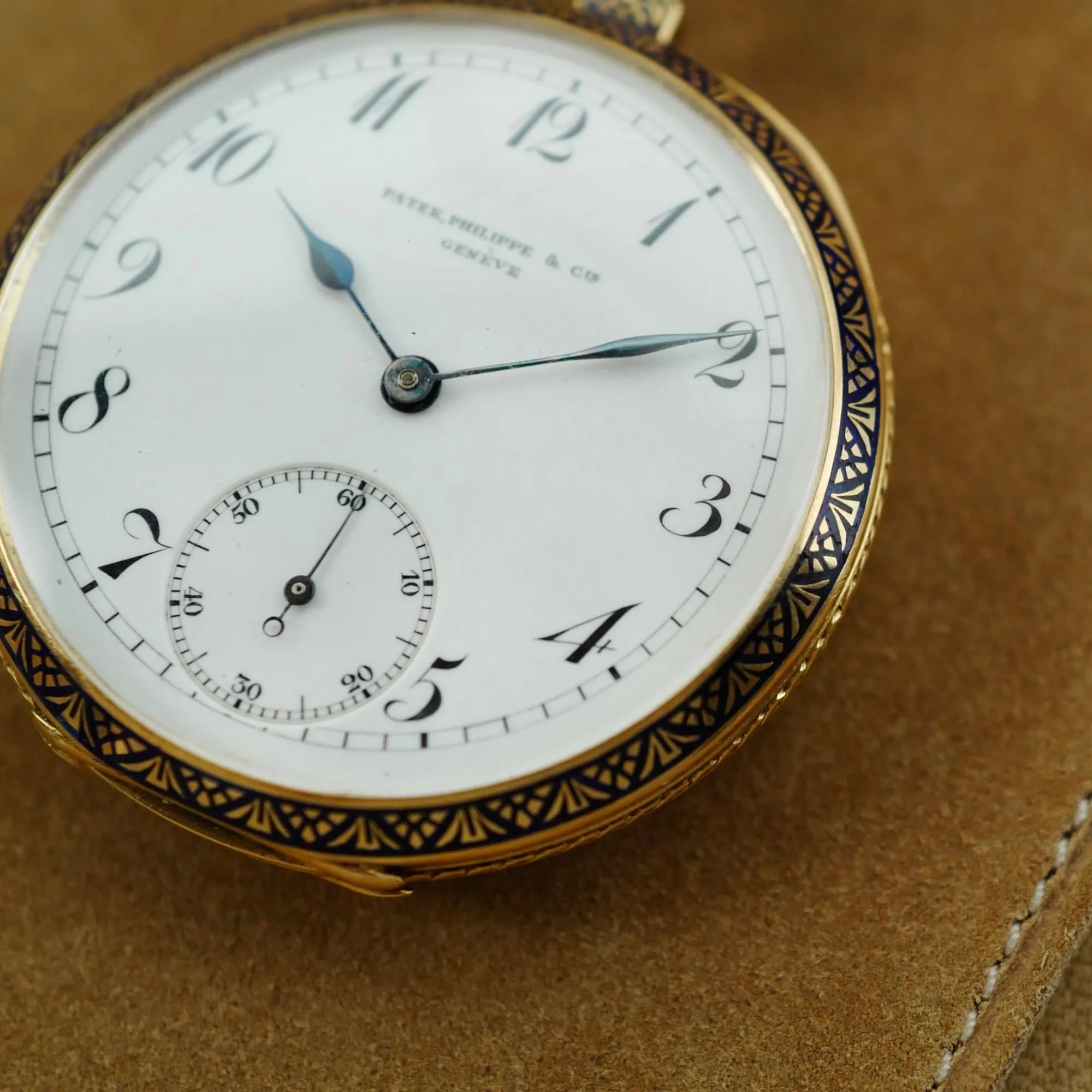 Patek Philippe Yellow Gold and Enamel Pocket Watch, Circa 1904