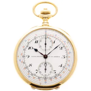 Patek Philippe Yellow Gold Chronograph Pocket Watch