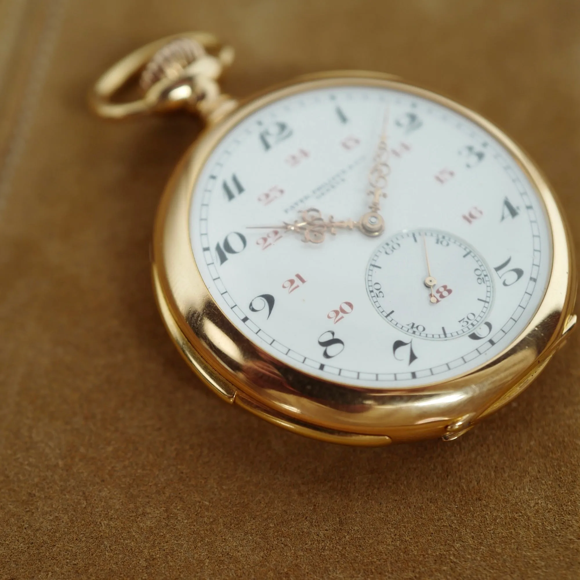 Patek Philippe Yellow Gold Pocket Watch Minute Repeater, Circa 1905